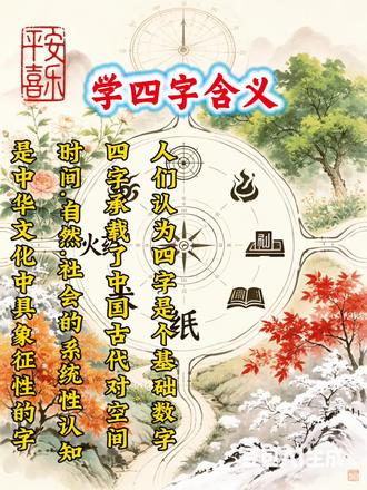学“四”字的含义,数字中隐藏着老祖宗给我们的人生密码,数字能照亮你的前行路,温暖你的人生。#读书 #国学 #古人智慧 #宝贵人生 #含Al生成内容