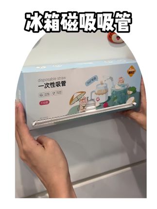 一次性吸管女生要备上呀!可以磁吸冰箱上,独立包装更放心!#好物推荐🔥 #饮料搭子 #吸管