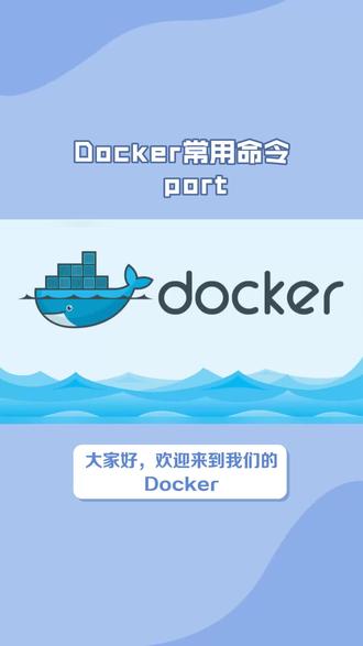 Docker常用命令-port #一分钟小课堂 #软件