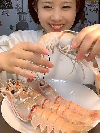 #海鳌虾刺身 #抖音美食 #刺身 #抖音美食推荐官 #海鲜美食