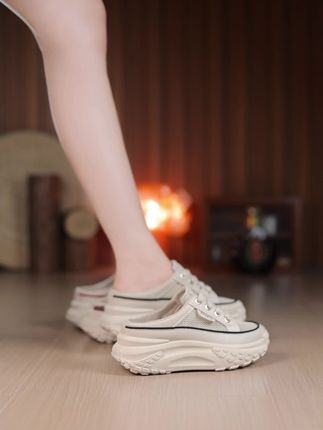 只要30多可以带走一双 厚底半拖女鞋 跟高5厘米。#女鞋新款 #脚宽脚胖都可以 #女鞋推荐 #透气舒适