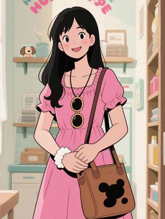 甜甜粉色连衣裙 #连衣裙 #夏季穿搭