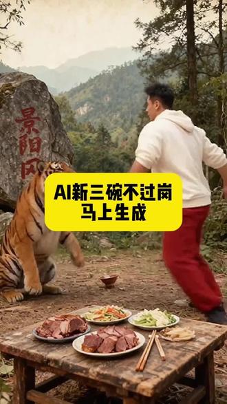 #ai三碗不过岗特效教程 景阳冈虎哥给我个面子ai ai三碗不过岗特效教程 ai武松打虎模板 ai三碗不过岗特效生成入口 #ai三碗不过岗 #即梦ai #三碗不过岗制作教程 #ai三碗不过岗特效 ai三碗不过岗特效,ai三碗不过岗免费制作教程,和老虎喝酒制作教程,ai和老虎喝酒,和老虎喝酒特效,和老虎喝酒视频,和老虎喝酒特效教程ai三碗不过岗特效生成,三碗不过岗特效,ai三碗不过岗特效怎么制作,ai三碗不过岗特效制作方法,ai三碗不过岗特效怎么弄,三碗不过岗ai生成指令,一键生成ai三碗不过岗,三碗不过岗特效入口,ai三碗不过岗制作入口,三碗不过岗特效教程,ai三碗不过岗免费ai制作入口,