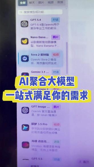 AI聚合大模型,一站式满足你的需求! #ai视频 #ai工具 #ai #ai大模型