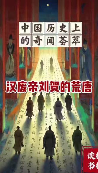 汉废帝刘贺的荒唐事#每日分享