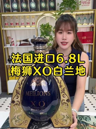 6.8L大容量法国进口XO白兰地,你们有见过这么大瓶酒吗?#洋酒 #白兰地#送礼佳品 #高端大气上档次 #好酒推荐