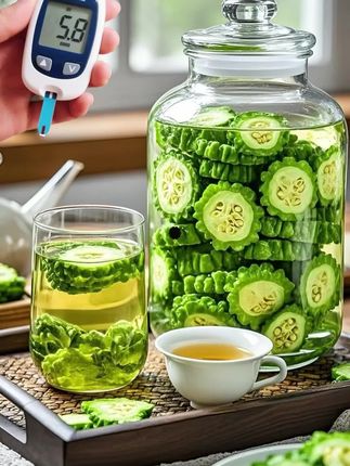 《桑叶双瓜茶:自然的健康馈赠》桑叶双瓜茶,乃大自然的养生妙品。它以桑叶、冬瓜干、苦瓜干精心配比而成。热水入壶,茶香四溢。 轻嗅,芬芳交织。浅尝,桑叶淡雅、冬瓜清甜、苦瓜清苦交融,滋味独特。这不仅是茶,更是健康享受。 于品味间,领略养生之趣,感受自然馈赠,让身心在茶香中舒缓。#喝养生茶#桑叶双瓜茶#桑叶茶好处多多#苦瓜桑叶冬瓜茶#冬瓜桑叶苦瓜茶