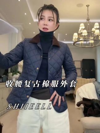 天越来越冷了,修身收腰加厚复古棉服外套可以备上咯#秋冬穿出时髦贵气感 #秋冬必备 #秋冬新款