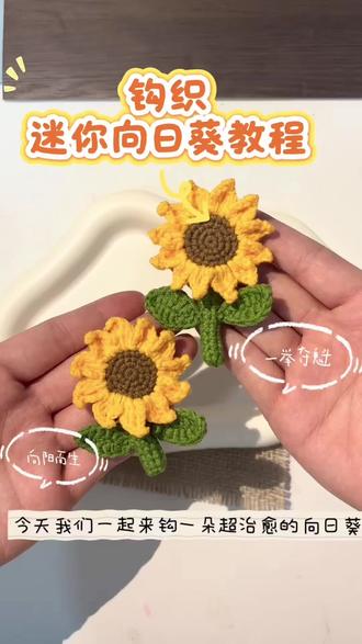 钩织🧶迷你向日葵教程 用来做胸针或者挂件都很好看~
寓意:向阳而生,一举夺魁#针钩教程 #钩针向日葵挂件 #高考加油 #钩织 #钩织胸针