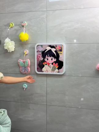 浴室收纳柜挂画   方便实用#搭配你的高級范儿