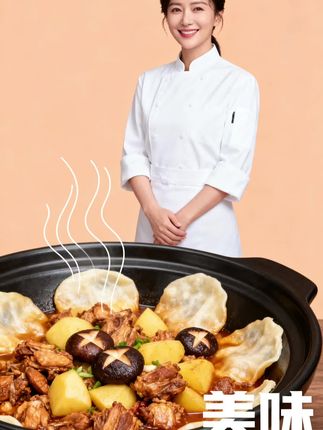 地锅鸡的汤汁侵泡着地锅饼咬上一口这大概是平凡日子里幸福的滋味 #地锅鸡 #美食推荐 #家常菜