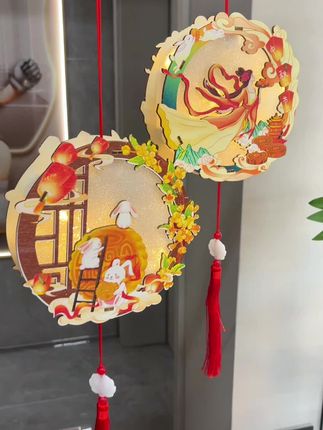 马上中秋了就让小朋友亲手做一个灯笼吧!材料齐全到手就可以做!#手工制作 #中秋灯笼 #手工制作 #手工diy制作