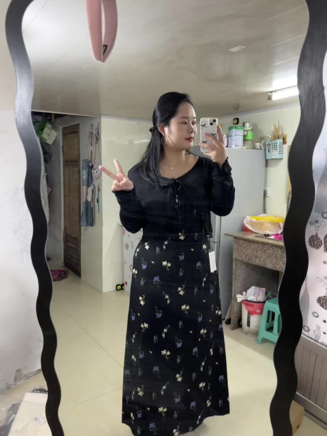 160cm/165斤#长裙控 #胖女孩穿搭 #长裙