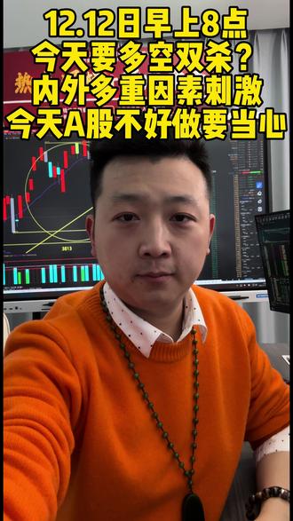 A股今天面临多空双杀震荡,不好做要当心 #股票#财经 #A股#量化#甲骨文