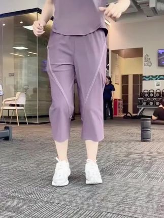 七分裤运动跑步套装女户外休闲日常薄款夏季速干网纱健身衣裤#无限回购的宝藏单品