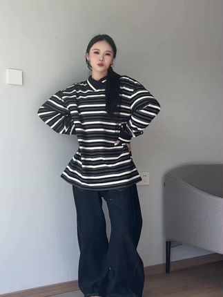 #无性别穿搭 #ootd穿搭 #美式 #polo衫 #长袖t恤