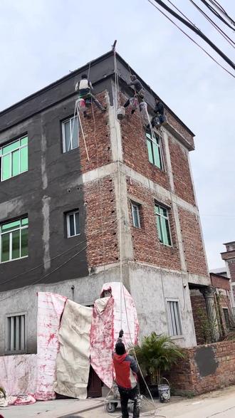 房屋外墙瓷砖装修效果图大全30×60樱花红芝麻白黄金麻别墅大理石麻石罗马柱外墙瓷砖加菲猫 #同城精选 自建房外墙瓷砖#别墅罗马柱瓷砖 自建房罗马柱外墙瓷砖#贴瓷砖