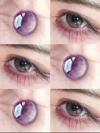 第一次见这么梦幻的眼珠珠 #坚果力 #蔷薇蝶梦 #粉紫色 #变美小技巧 #美女