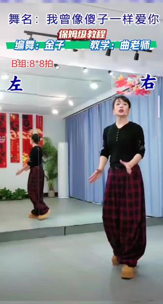 我曾像傻子一样的爱你广场舞完整版 B组部份保姆级教程 我曾像傻子一样爱你背面慢动作分解 #潮流广场舞 #我曾像傻子一样爱你 #流行广场舞 #一学就会系列 #零基础学广场舞