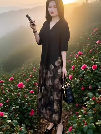 #显瘦连衣裙 #时尚气质穿搭 #时尚连衣裙 #遮肉显瘦遮肉减龄 #新款连衣裙