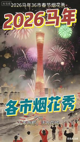 2026马年各省市烟花秀#涨知识 #知识分享 #烟花 #2026 #认知