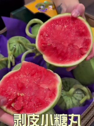 来自甘肃沙漠的小糖丸西瓜,好吃不贵,可惜很多人不知道 #小糖丸西瓜