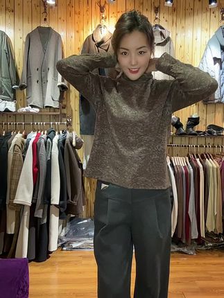 视频同款针织时尚羊毛衫