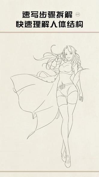 速写5步拆解,告别新手幼稚画。 速写步骤拆解,火柴人,体块人,骨骼人,肌肉人,画稿绘画过程展示。#速写人物#人体画画大挑战#速写步骤#画画过程分享#人体结构练习