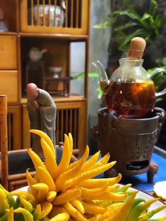 高颜值佛手柑托盘云舍佛手果摆放盘佛手瓜专用陶瓷花瓶佛手供盘 #家居生活 #禅意生活 #品味生活