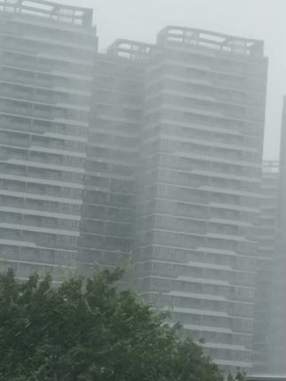 今天的风好大,狂风暴雨 ……