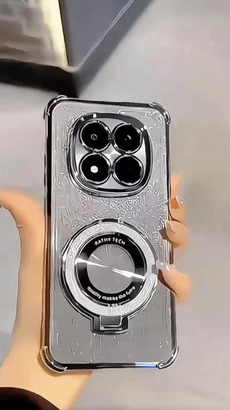 适用红米note15pro手机壳镜头膜全包高质量男女新款磁吸支架软壳.#红米note15pro手机膜
