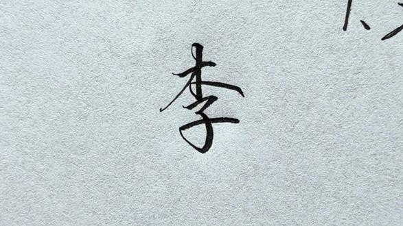 “李”字的写法!
#书法干货#练字技巧