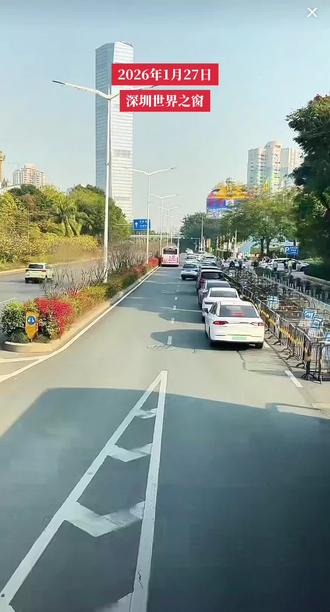 深圳这天气一会冷的不要不要的,一会热的不要不要的,今天天气很不错,阳光明媚#街景随拍城市记忆 #随走随拍沿途风景