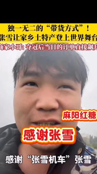 张雪 张雪让麻阳红糖火了