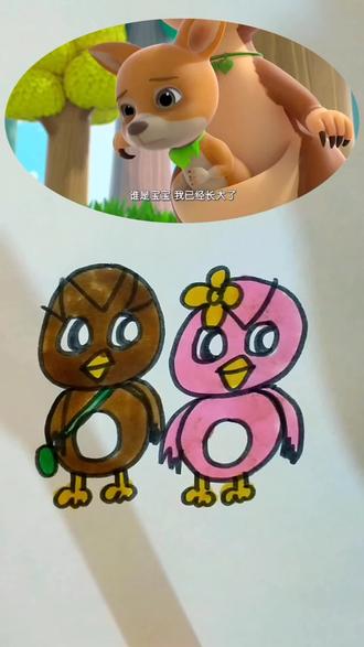 萌鸡小队简笔画#简笔画 #创意儿童画 #动画