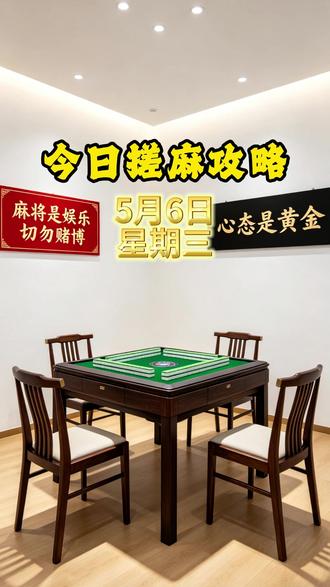2026年5月6日搓麻攻略已送达注意查收 2026年5月6日搓麻攻略已送达注意查收#麻将攻略 #麻将 #小麻将解心宽 #麻将麻将抖起来 #发财被爱好运常在