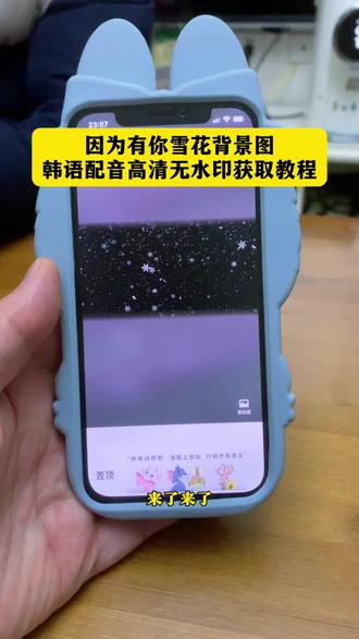 因为有你雪花背景图 韩语配音高清无水印获取教程 因为有你雪花视频 韩语氛围感语录 #韩语配音 #韩语 #配音 #因为有你每一片雪花都有意义 #韩文配音 韩语配音素材 韩语配音素材 韩语配音获取教程 韩语配音原视频获取