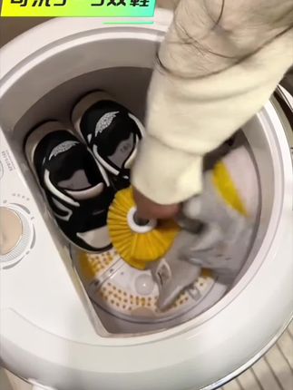 小米有品金正洗鞋机半全自动家用 全壁刷小型蓝光懒人刷全自动小型洗鞋机#家用好物 #洗鞋机