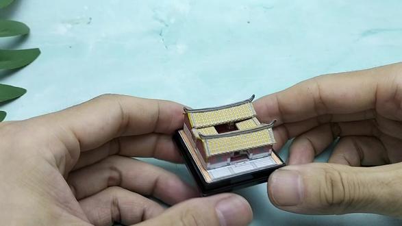 挑战制作立体故乡房子,迷你微小制作过程捉急