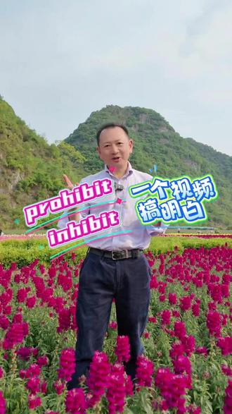 prohibit和inhibit #雅思#单词一万#高考#托福#英语单词#锋哥#快速记单词#托福#词根#prohibit#inhibit