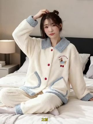 #甜美穿搭 #宅家睡衣秀 #慵懒风穿搭 #睡衣家居服 #在家也要美美哒
