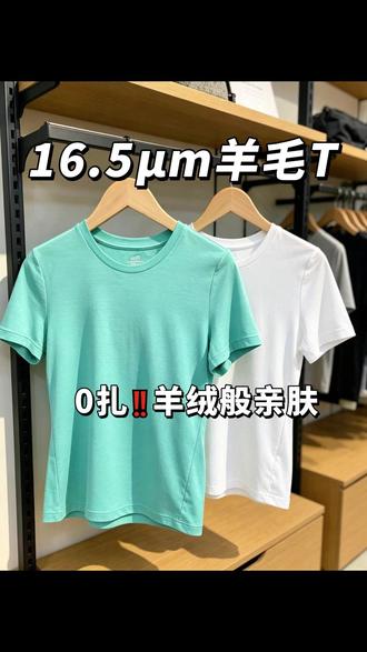 羊绒般柔软‼️16.5μm美利奴羊毛T恤0扎肤感 #灰壳全能羊毛#灰壳美利奴羊毛#羊毛短袖#羊毛速干衣#美丽诺羊毛