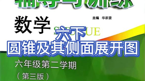 六下 新思路 圆锥及其侧面展开图 #六年级数学 #新思路 #圆锥 #习题讲解 #习题讲解视频