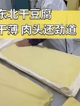 #东北卤水手工干豆腐#软乎又筋道豆香味十足 #