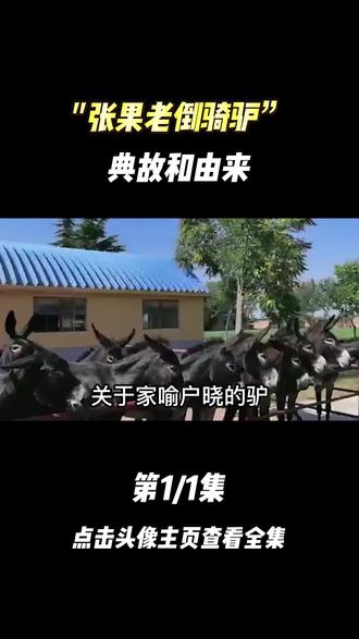 八仙之一张果老的坐骑是驴,但为什么他是倒骑驴呢?今天就给大家讲张果老倒骑驴的故事#同城 #驴 #涨知识 #科普 #故事