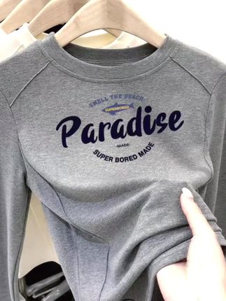 儿童长袖ins卡通印花T恤男女童秋冬打底衫趣味百搭上衣圆领内搭