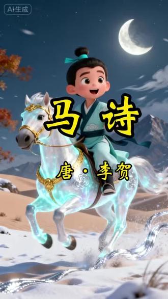 马诗#唐诗三百首#李贺#AI动画