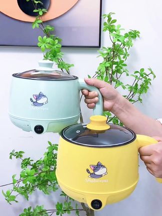1.8升多功能电煮锅,家用宿舍煮面煎炒一锅搞定! #1 8升电火锅 #家用小电锅 #宿舍电锅 #多功能小电锅 #1 8升电锅