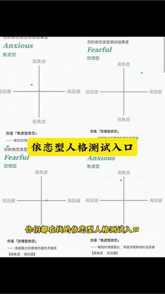 你要的依恋类型测试入口来了 #依恋类型测试 四种依恋型人格测试入口 依恋型人格测试教程 #人类对豆包的开发不足百分之一 #依恋型人格 依恋类型人格的测试方法 #依恋型人格测试 依恋类型测试 练类型测试工具套装教程 依恋类型测试详细教程来了 四种依恋型测试人格 #四种依恋型人格测试入口