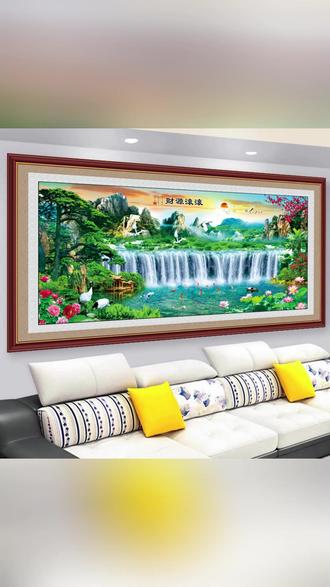 迎客松客厅沙发背景墙装饰画自粘墙贴画山水画3d立体办公室壁纸画#迎客松装饰画 #背景墙贴画 #3D立体画 #客厅装饰 #办公室壁纸